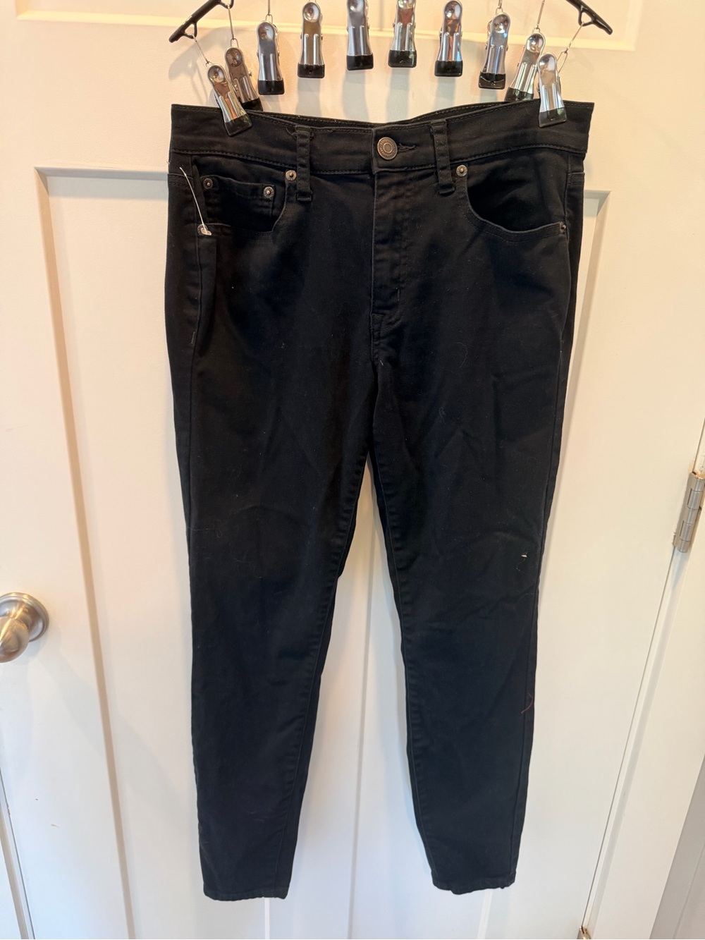 Aeropostale Black High Rise Jeggings Size 6 Regular Stretch Skinny Jeans